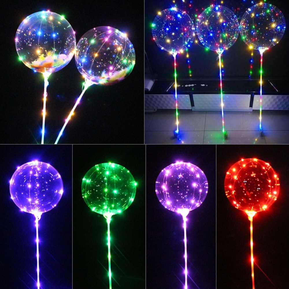 MAGNIFICENT LED LIGHTED TRANSPARENT BALLOONS!!!!